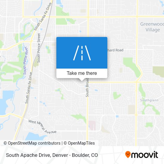 South Apache Drive map