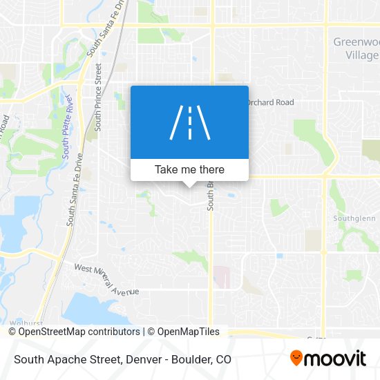 South Apache Street map