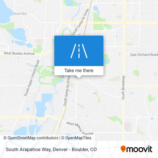 Mapa de South Arapahoe Way