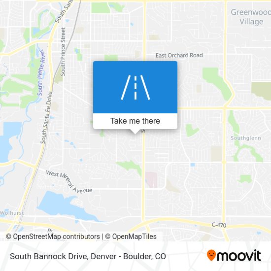 South Bannock Drive map
