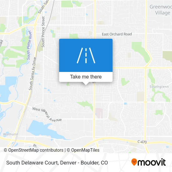 South Delaware Court map