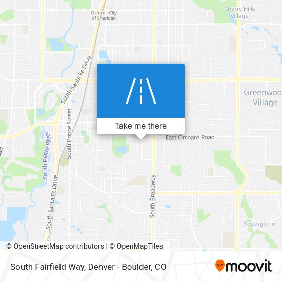 South Fairfield Way map