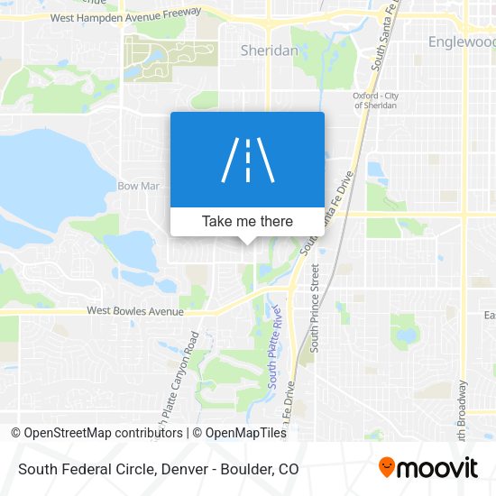 South Federal Circle map
