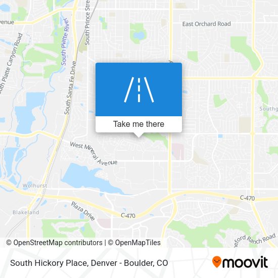 South Hickory Place map