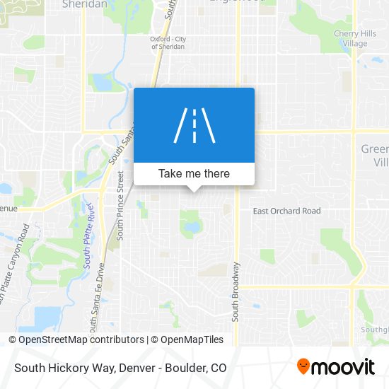 Mapa de South Hickory Way