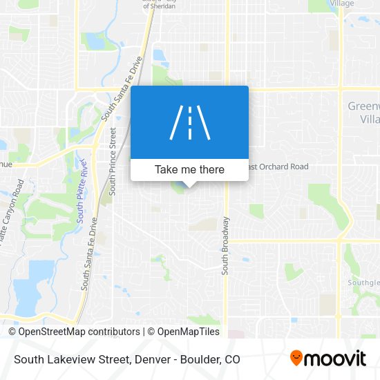 South Lakeview Street map
