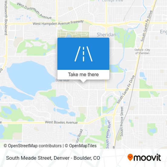 South Meade Street map