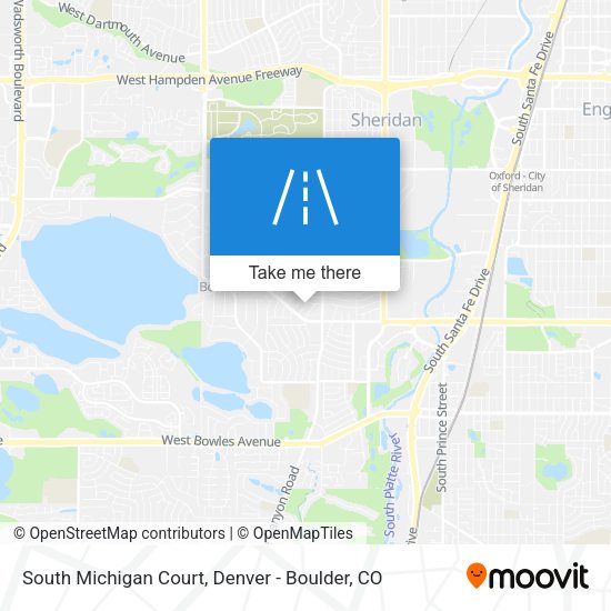 South Michigan Court map