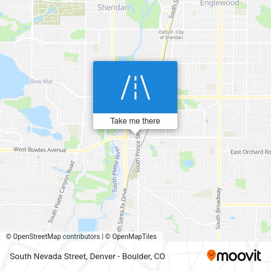 South Nevada Street map