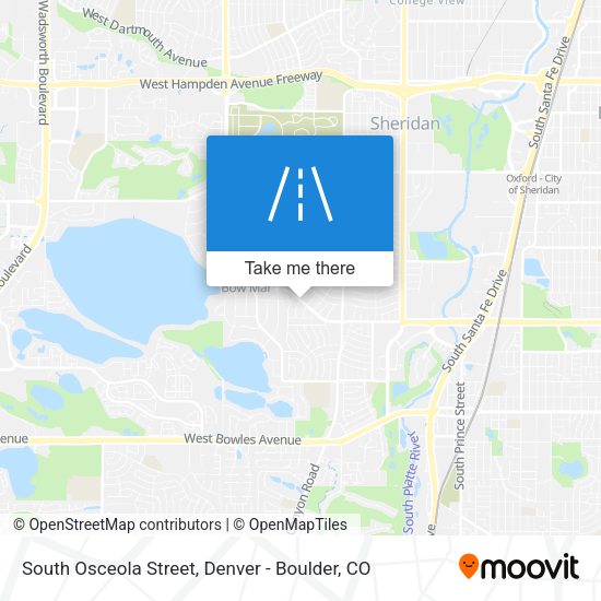 South Osceola Street map