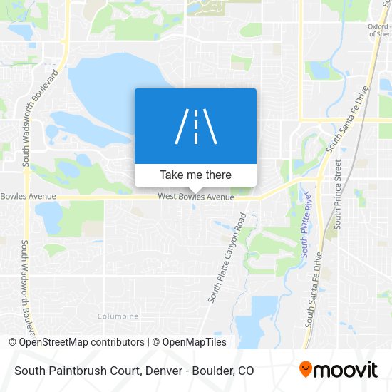 Mapa de South Paintbrush Court