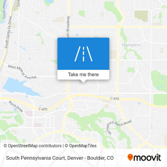 South Pennsylvania Court map