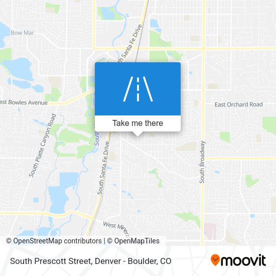 South Prescott Street map