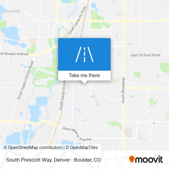 Mapa de South Prescott Way