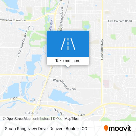 South Rangeview Drive map