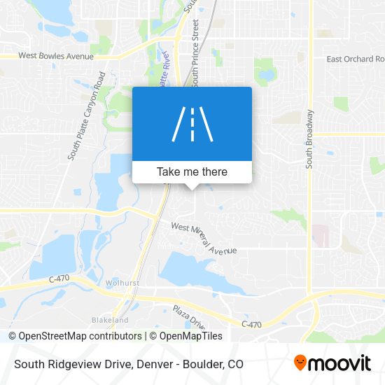 South Ridgeview Drive map