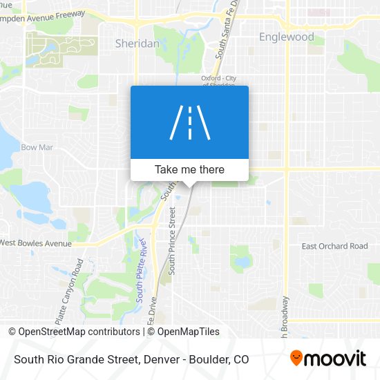 South Rio Grande Street map