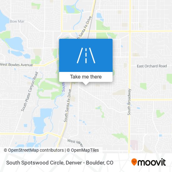 Mapa de South Spotswood Circle