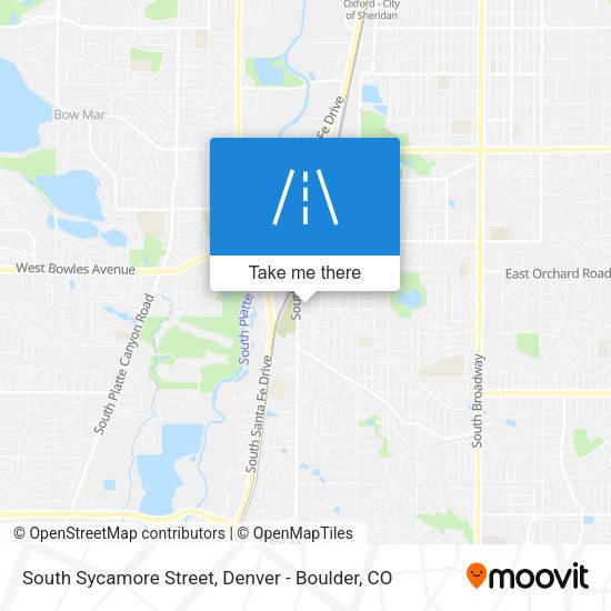 Mapa de South Sycamore Street