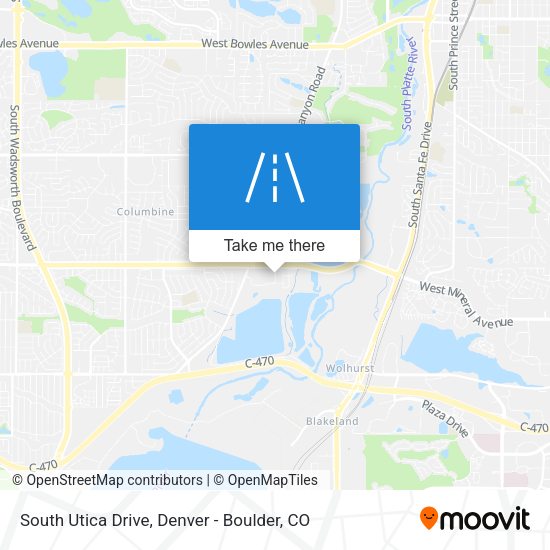 Mapa de South Utica Drive