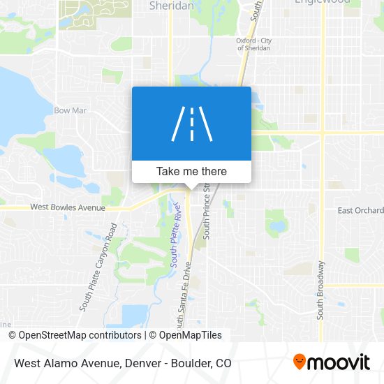 West Alamo Avenue map