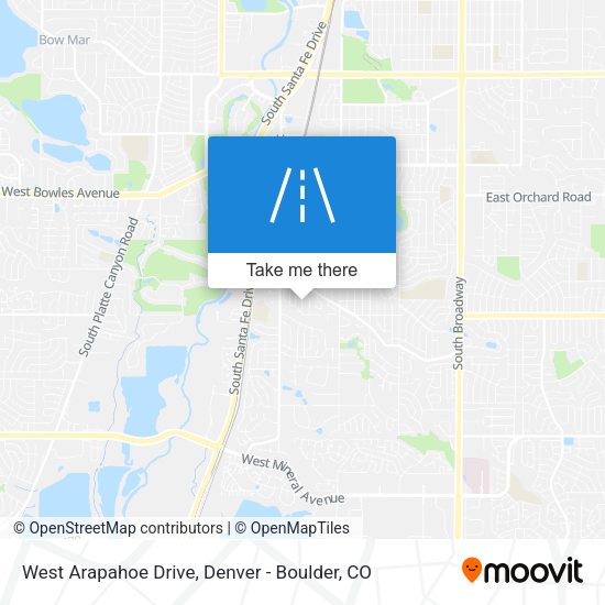 West Arapahoe Drive map