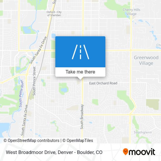 Mapa de West Broadmoor Drive