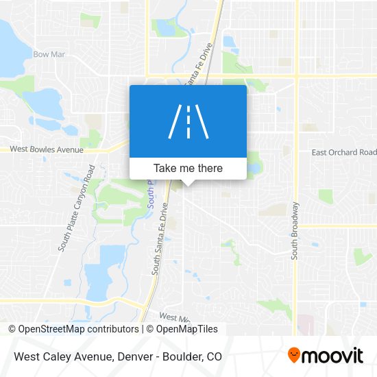 Mapa de West Caley Avenue