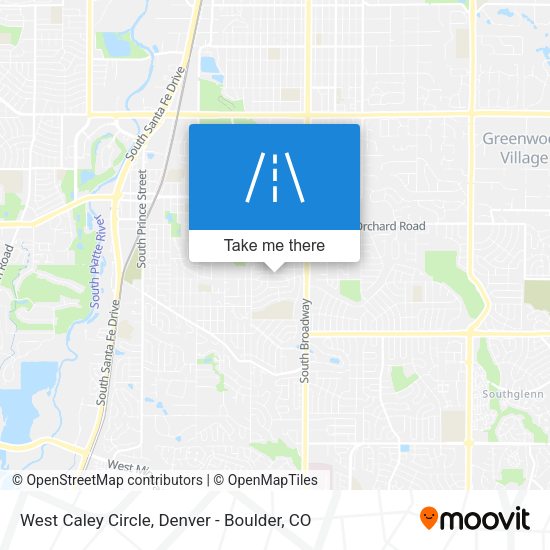 West Caley Circle map