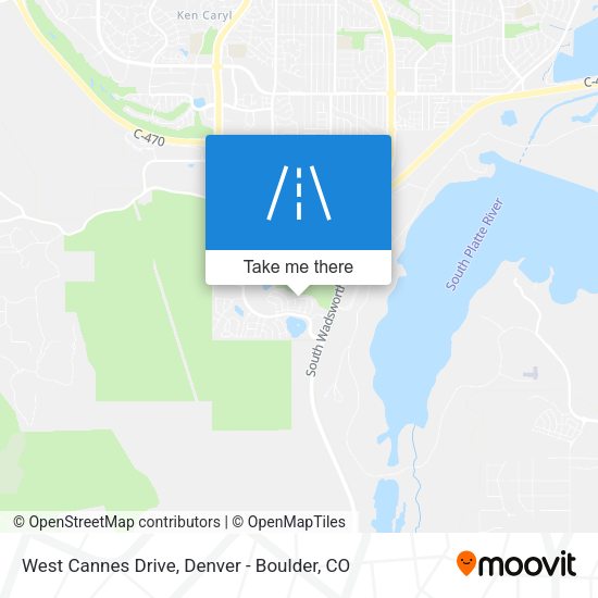 West Cannes Drive map