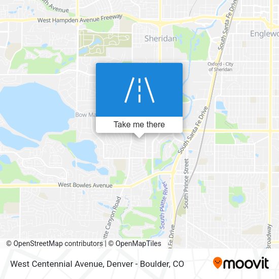 West Centennial Avenue map