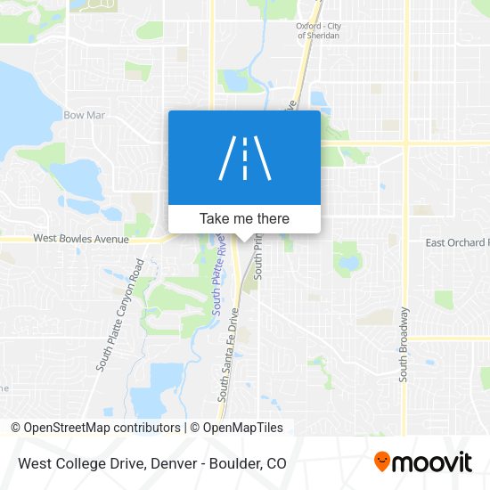Mapa de West College Drive