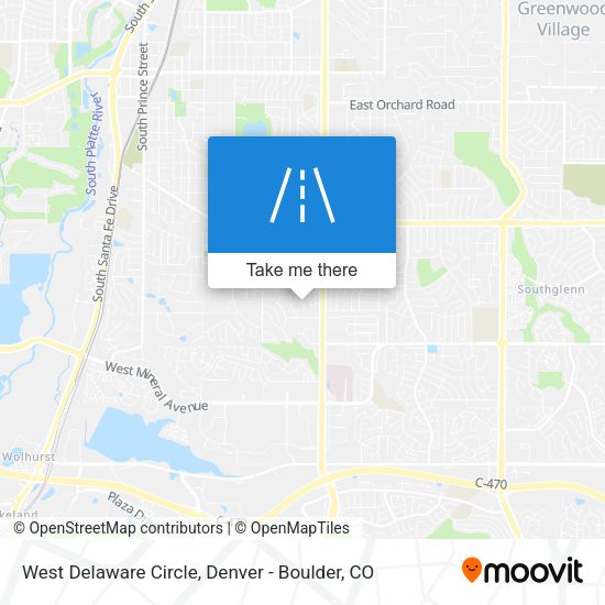West Delaware Circle map