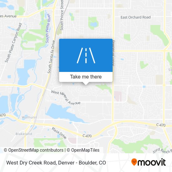 Mapa de West Dry Creek Road