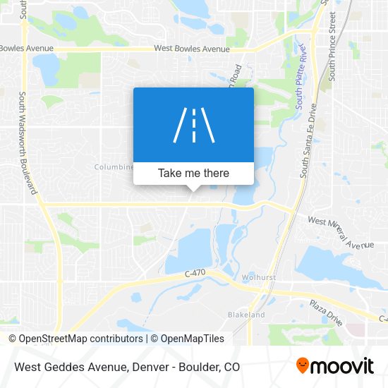 West Geddes Avenue map