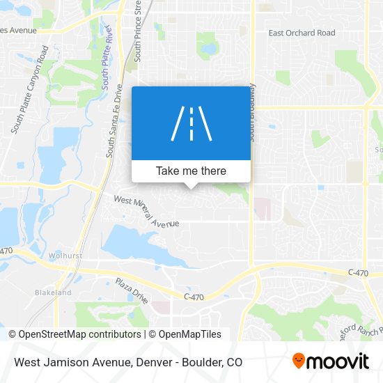 West Jamison Avenue map