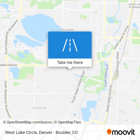 Mapa de West Lake Circle