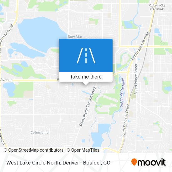Mapa de West Lake Circle North