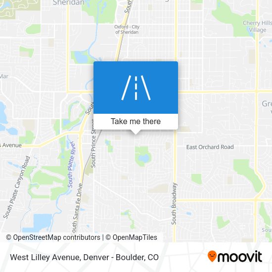 West Lilley Avenue map