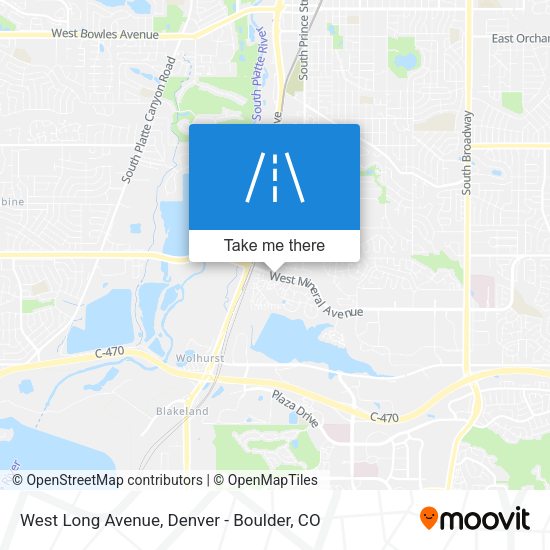 Mapa de West Long Avenue