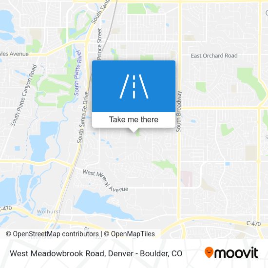 Mapa de West Meadowbrook Road