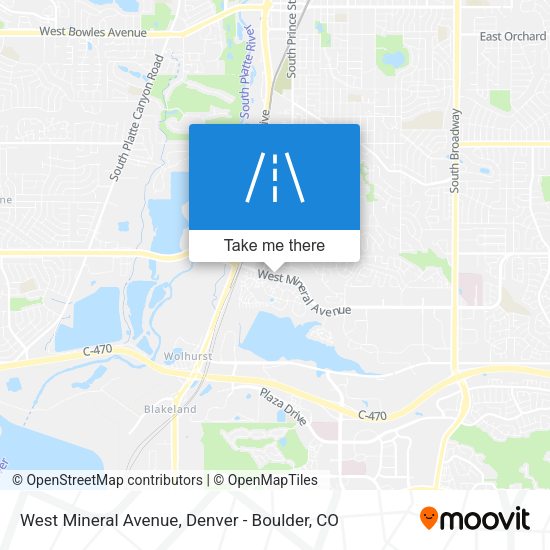Mapa de West Mineral Avenue