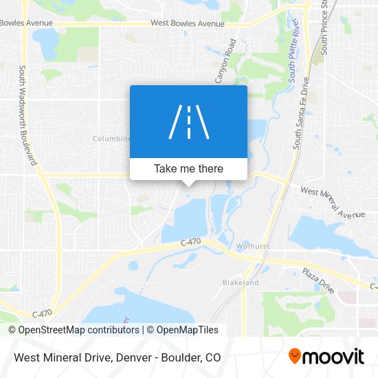 West Mineral Drive map