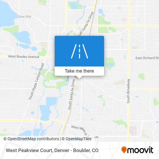 West Peakview Court map