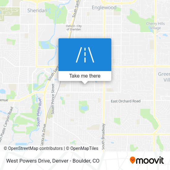 West Powers Drive map