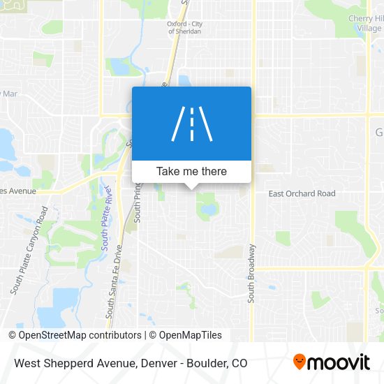 Mapa de West Shepperd Avenue