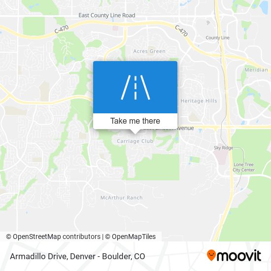 Armadillo Drive map