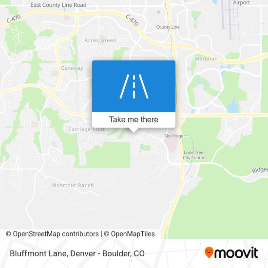 Bluffmont Lane map