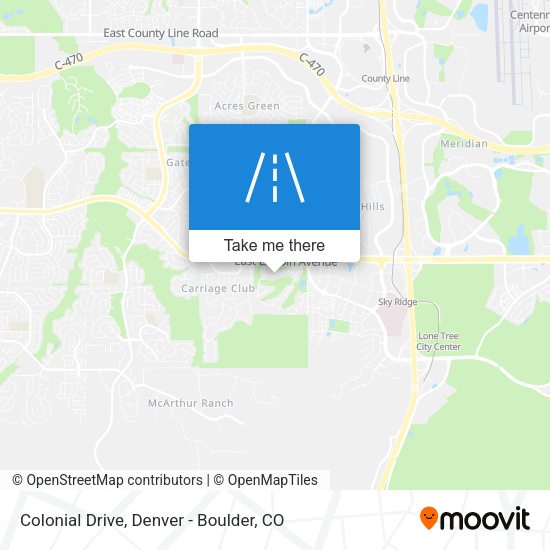 Colonial Drive map