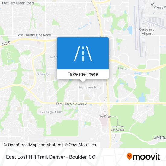 East Lost Hill Trail map